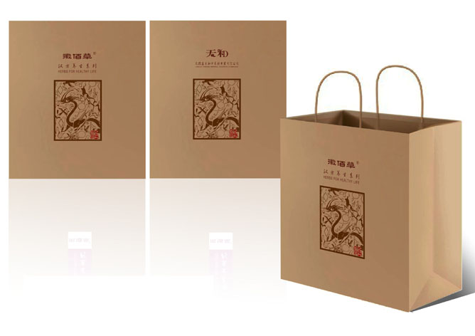 药品牛皮纸手提袋